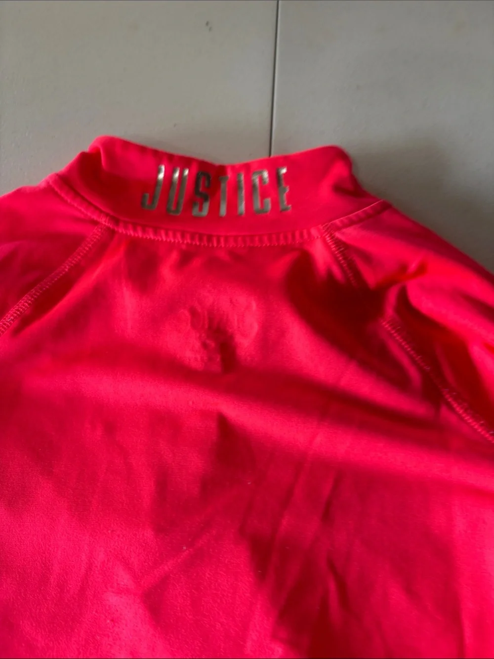 Justice Neon Pink Half-Zip Pullover
